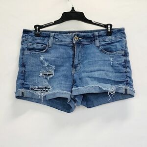 Arizona distressed denim shorts
